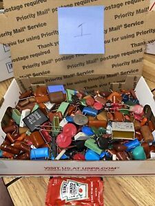 #1 Lot Of Assorted Capacitors And Related Electronics