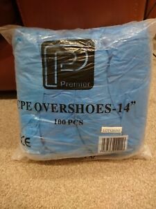 Premier CPE Overshoes 14&#034; 100 PCS NEW