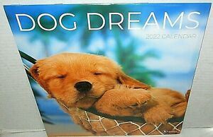 2022 Wall Calendar  DOG DREAMS  {12&#034; x 24 When Opened}