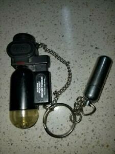 Blazer Pocket MicroTorch  Clear with Cigar punch attached with key chain- Used 