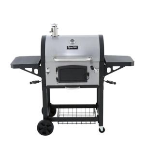 Dyna-Glo Cart Grill 686 sq. in. Heat Thermometer Storage/Warming Rack Cast Iron
