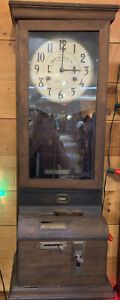 Ca. 1900 New York Central Co. punch time clock