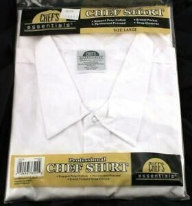 Professional Chef Chef&#039;s Shirt / Jacket White Cotton Blend XL Extra Large NEW