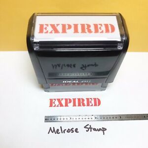 Expired Rubber Stamp Red Ink Self Inking Ideal 4913