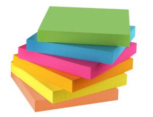 Strong Self-Stick Note Pads, 6 Pads Stickies Notes