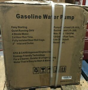 DuroMax XP652WP Gasoline Water Pump, 208cc 158-Gpm 3600-Rpm, Portable Engine