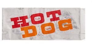 Bagcraft Foil Single Serve Bags 3.5&#034; x 8.5&#034; &#034; Hot Dog &#034; 1,000 PER Carton U18
