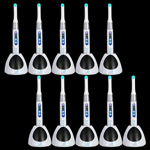 1-10*Dental Wireless Cordless 10W iLed 1 Second LED Curing Light Lamp/Goggles Mx