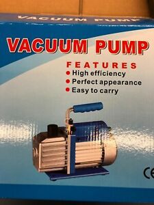 4 CFM 1/3HP Air Vacuum Pump HVAC + R134A Kit AC A/C Manifold Gauge Set