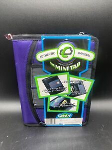 Case It Mini Tab 3 Ring Binder 1&#034; Capacity Zip Pocket &amp; 5 Tab Sections Purple