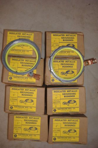 8 boxes of 4- 4&#034; insulated metallic grounding bushings for sale