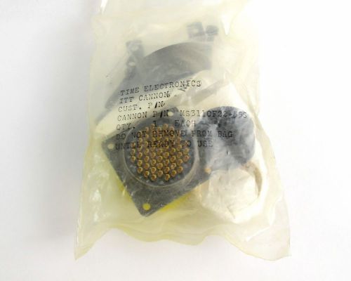 Itt/cannon ms3110f22-55s connector 55 pos 20awg w/ contacts =nos= for sale
