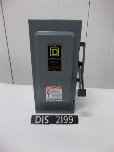 Square d 30 amp nema 1 fused disconnect (dis2199) for sale