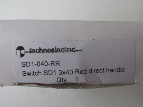 Technoelectric SD1-040-RR Switch SD1 3X40 Red NEW!!! Free Shipping