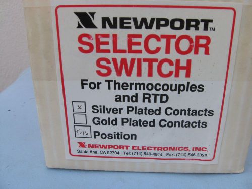 Newport Selector switch 12 positions 3 poles silver plate