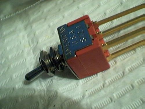 4 American switch ST 2-1 minnie 2PDT toggle switches 1.25&#034; leads
