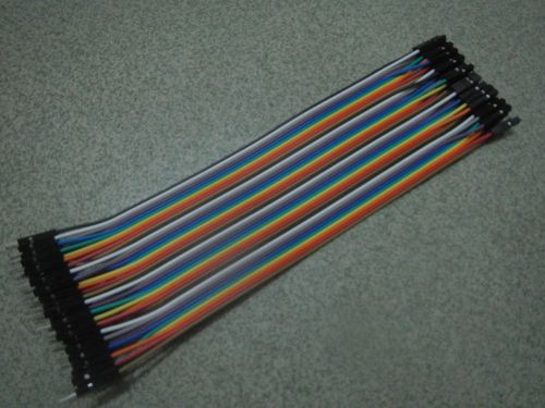 80Pcs 20cm 2.54mm 1pin Male to Female jumper wire Dupont cable for Arduino