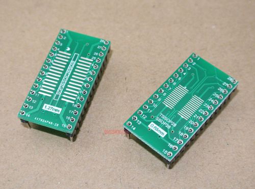 20pcs sop28 soic28 so28 ss0p28 to dip28 double side adapter converter pcb board for sale