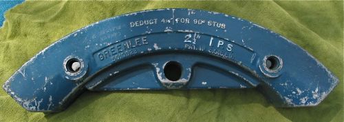 Greenlee #10923 2 1/2&#034; ips shoe for 884 885 pipe bender for sale
