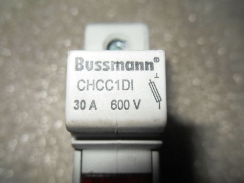 (y7-1) 1 used bussmann chcc1di fuse holder w/ limitron lp-cc-2 fuse for sale
