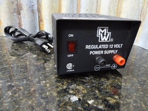MW123A MW Regulated 12v Power Supply 13.5v DC @ 3 Amps Max Fast Free Shipping