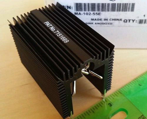 Heat sink Anodized TO-247 and TO-264 With Clips, OHMITE P/N: MA-102-55E