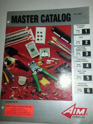 Aim Master Electronic Catalog  Connectors MATV/CATV Computer Cables Wire Adapter
