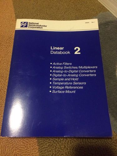 LINEAR DATABOOK 2 REV. 1,NATIONAL SEMICONDUCTOR, 1988, Great Book Free Shipping