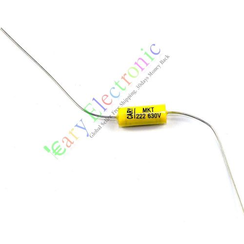 10pcs NEW long leads Axial Polyester Film Capacitor 0.0022uF 630V tube amp radio
