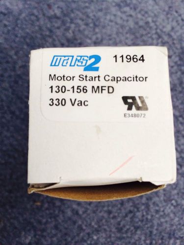 Mars2 start capacitor 130-156 mfd 330 vac w/ bleed resistor for sale