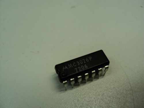 MC3026P Logic Circuit, Dual 4-Input AND, TTL, 14 Pin, Plastic, DIP MOTOROLA