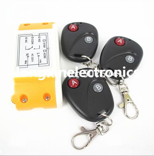 220v 1ch10a on/off remote control the car module remote receiver 433.92mhz for sale