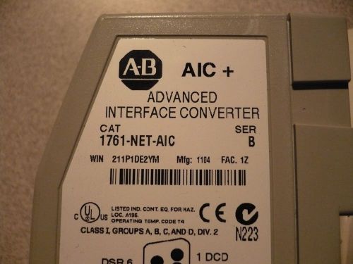 Allen Bradley 1761-NET-AIC AIC+ ADVANCED INTERFACT CONVERTER FOR DH–485