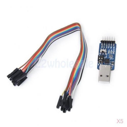 5x 6in1 Serial Interface Module CP2102 USB TTL 485 232 Mutual Transfer Hi-speed