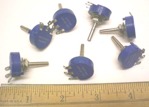 7 Potentiometers 500 Ohms, BOURNS # 3852C-282-501A, Made in Mexico
