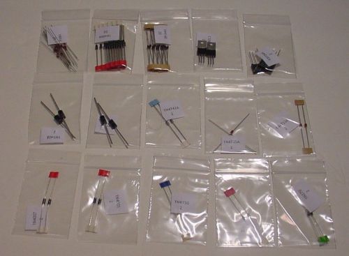 Diode and Rectifier Assortment Kit with Glass Germanium