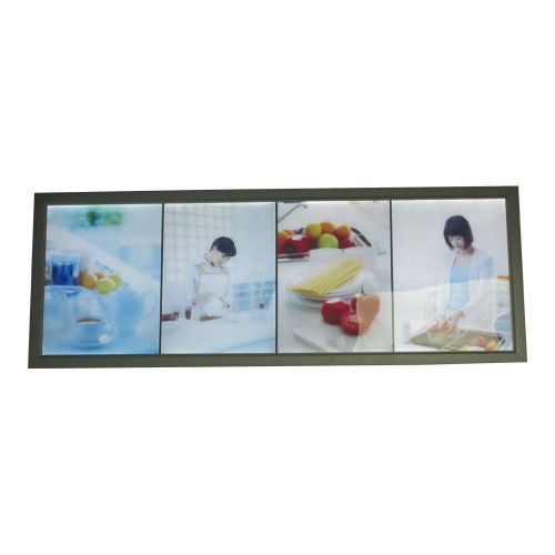 Aluminum frame motion led super slim light box with 4 pictures for sale