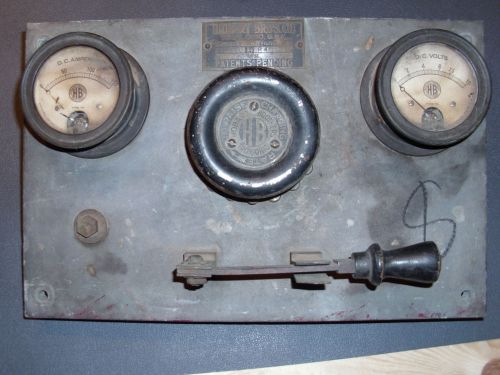 Vintage Hobart Brothers Electrical Voltage Switch Rate Charging Gauges Steampunk