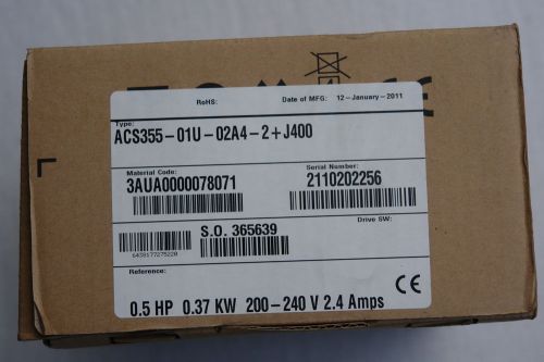 ABB ACS355-01E-02A4-2 Variable Frequency Drive VFD AC Inverter ACS355