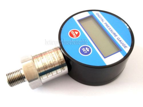 0-8700psi(60mpa)  g1/4 0.25% accuracy battery powered  digital pressure gauge for sale