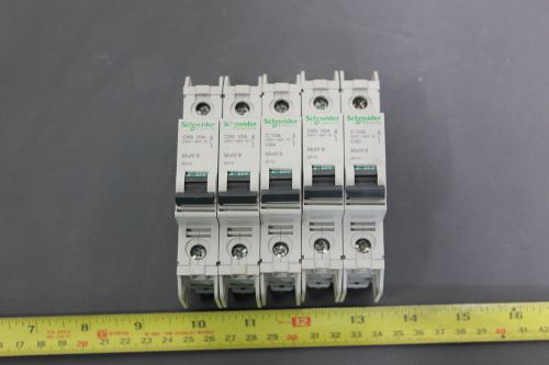 5 schneider miniature circuit breaker 10a 240~60v c60 multi 9  (s6-3-109e) for sale