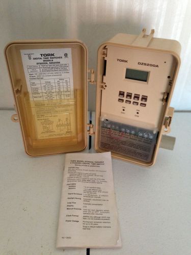 Tork 2 Channel Digital Time Switch Lockable DZS200A 365 Day Signal