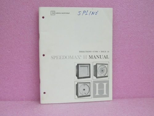Leeds &amp; Northrup Manual Speedomax H Recorder Directions Man. w/Schem., Issue 20