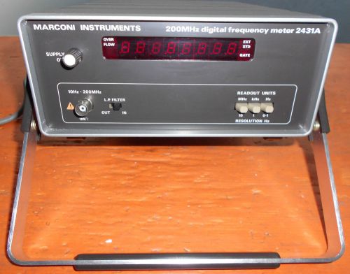 Marconi instrument 200mhz digital frequency meter 2431a 105-240vac for sale