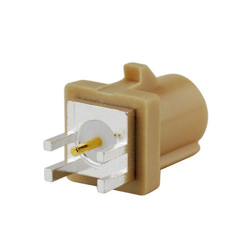 Fakra smb male pcb mount plug end launch beige /1001 blutooth st rf connector for sale