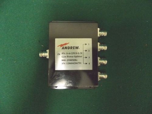 Andrew Low Power Splitter 800 - 2500 MHz PN: S-4-CPUS-L-N #