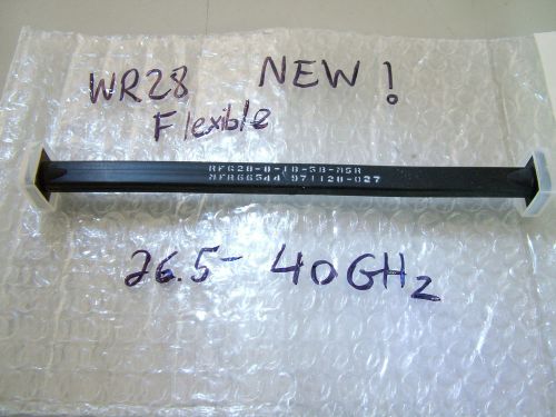 WR28 FLEXIBLE WAVEGUIDE 20cm 26.5GHz - 40GHz RFG28-8-1B-1B-MSR