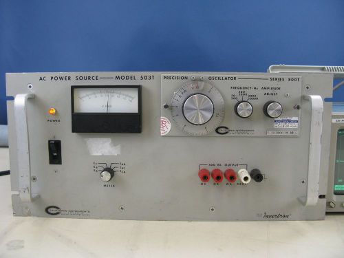 California Instruments Model 503-T AC Power Source w/ 800T Precision Oscillator