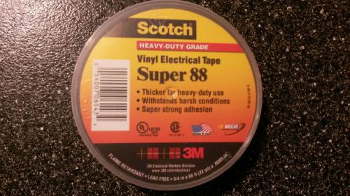 BRAND NEW! 3M SCOTCH SUPER 88 VINYL ELECTRICAL TAPE 3/4&#034; X 66&#039;  10 rolls