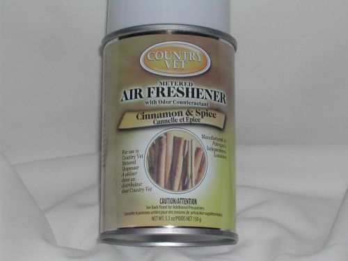 Country Vet Metered Air Freshener 5.3oz Cinnamon Spice Scent No CFC&#039;s Lot of 3*
